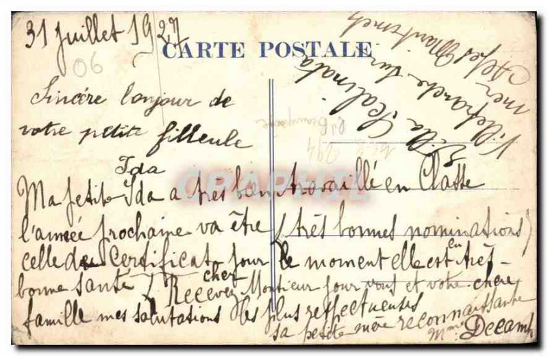 Old Postcard General view Monaco and the Rock