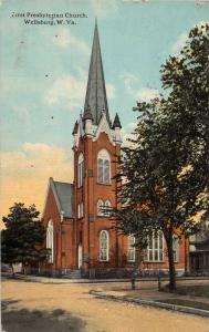 E95/ Wellsburg West Virginia Postcard 1915 First Presbyterian Church