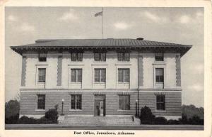 Jonesboro Arkansas Post Office Street View Antique Postcard K43992