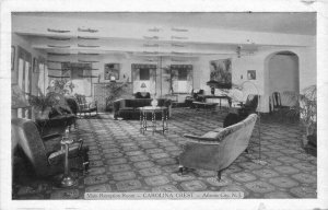 Atlantic City New Jersey Carolina Crest Hotel 1935 Postcard Lumitone 10485