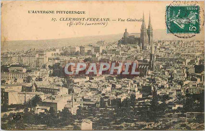 Old Postcard Clermont Ferrand Vue Generale