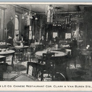 c1910s Chicago IL Chinese Food Restaurant King Yen Lo Interior Litho Photo A189