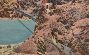 Vintage Postcard Foot Of Kaibab Trail Bridge Across Colorado River Grand Canyon