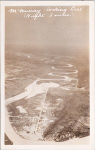 Fort McMurray Alberta AB Aerial View looking East Unused RPPC Postcard H41