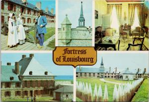 Fortress of Louisbourg Nova Scotia NS Multiview c1982 Vintage Postcard D91