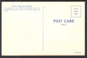 Replica First School Bus in WI,Port Wing,WI BIN