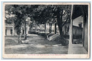 c1920's Old Hotel & Post Office Building Entrance Foley Springs Oregon Postcard