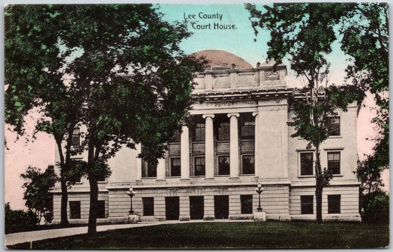 Lee County Courthouse Florida Front View of the Building Postcard