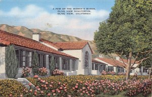 OLIVE VIEW CALIFORNIA~SANATORIUM-WOMEN'S WARDS-CANTEEN POSTCARD