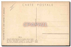 Postcard Old Boat Illustrator Haffner Brick