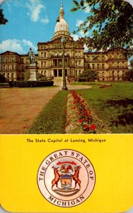 Michigan Lansing State Captiol Building and State Seal