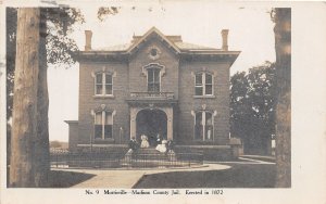 J48/ Morrisville New York RPPC Postcard c1910 Madison County Jail Building 24