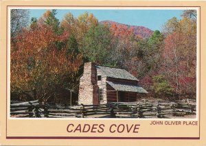 John Oliver Place at Cades Cove TN, Tennessee - Great Smoky Mountains - pm 1989