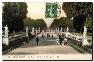 Postcard Old Saint Cloud Firewall The Parterre of the Orangery