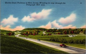 Garden State Parkway of New Jersey Linen Postcard C039