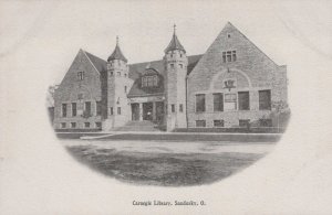 Sandusky OH Carnegie Library Evening Star Journal Advert c1905 postcard H191 