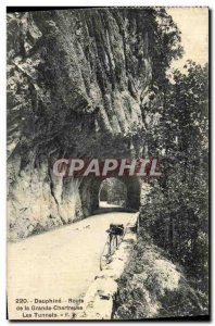 Old Postcard Dauphine Route Grande Chartreuse Tunnels