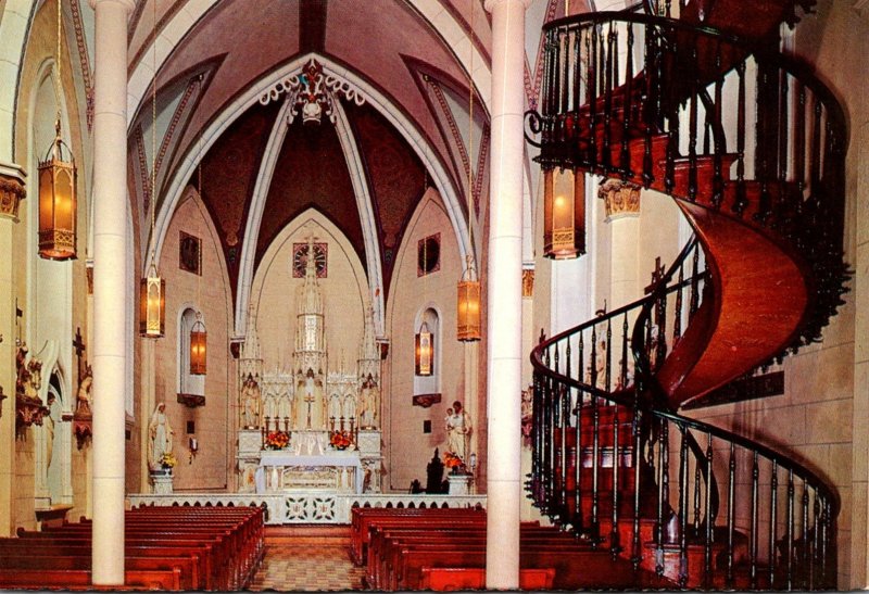 New Mexico Santa Fe Chapel Of Loretto Famous Stairway