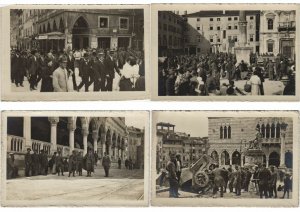 UDINE ITALY WWI MILITARY 13 REAL PHOTO POSTCARDS 1918 (L3727)