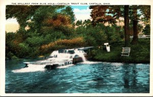 Ohio Castalia The Spillway From Blue Hole Castalia Trout Club