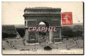 Paris - 8 - L & # Triumph 39Arc Old Postcard