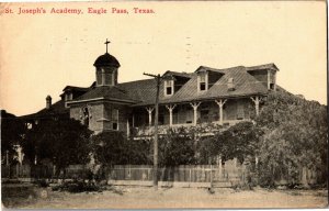 St. Joseph's Academy, Eagle Pass TX c1913 Vintage Postcard E72