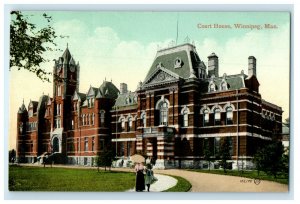 c1910s Court House Winnipeg Manitoba Canada Unposted Foreign Postcard 