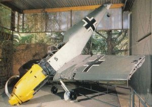 Messerschmitt BF 109E At Johannesburg South Africa WW2 Plane Postcard