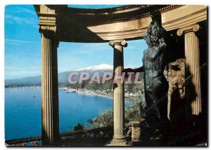 Postcard Modern Taormina The small Doric temple Vill Marzotto