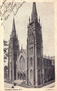 Vintage Postcard 1900's Cathedral Church Albany NY New York Pub. J. Koehler