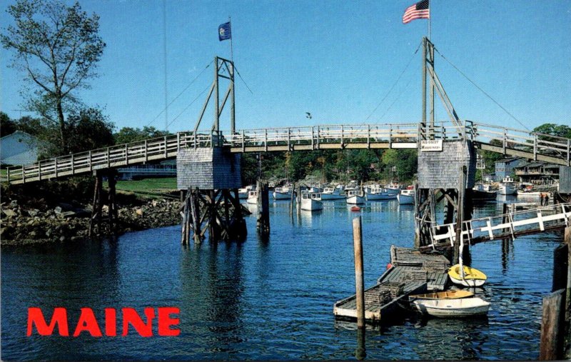 Maine Ogunquit Perkins Cove Drawbridge