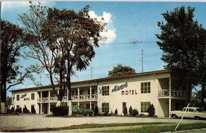 Postcard MOTEL SCENE Cairo Illinois IL AI8046