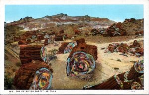 Postcard AZ The Petrified Forest