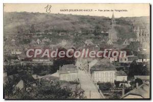 Postcard Old Saint Julien du Sault View from Vauguilain