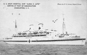 US Army Hospital Ship, Aleda E Lutz Charleston, South Carolina, USA Unused ho...