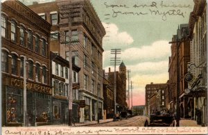 Vtg Portland Maine ME Congress Street View Looking West 1906 Postcard