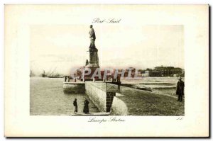 Africa - Africa - Egypt - Egypt - Port Said - Statue Lesseps - Old Postcard