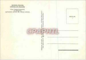 Modern Postcard Chateau de Chantilly Musee Conde Apartments The monkey