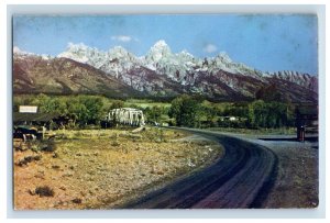 Vintage Jackson Hole Wyoming Postcard P158E