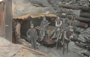 TUNNEL ENTRACE AT COAL MINE WILKES-BARRE PENNSYLVANIA POSTCARD 1905