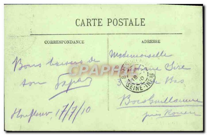 Old Postcard Honfleur Calvary