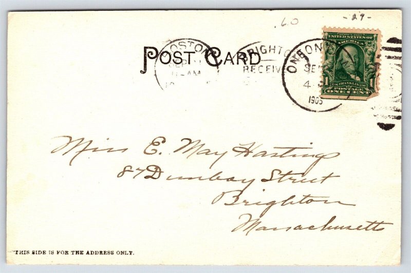 Postcard- State Normal School, Oneonia , N.Y.