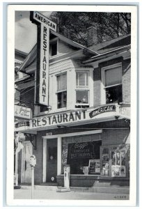 1951 Biggs American Restaurant Main Street Stroudsburg Pennsylvania PA Postcard