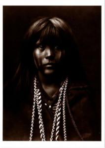 Mosa Mohave Native American in 1903 ? Modern Postcard