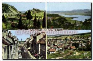 Old Postcard Souvenir From Pontarlier