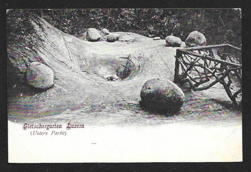 Glacial Garden Lucerne Switzerland Unused c1905