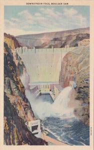 Nevada Boulder Dam Downstream Face Curteich