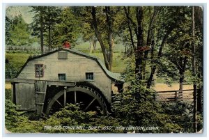 1910 The Old Town Mill Built 1650 New London Connecticut CT Posted Tree Postcard