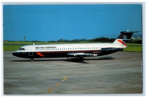 1990 British Airways G-AVMM c/n 141 Airplane at Jersey Vintage Postcard