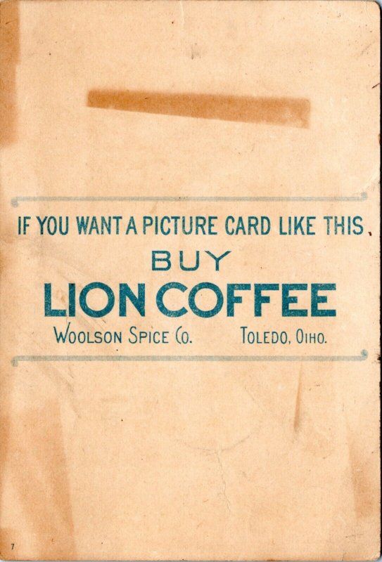 Trade Card - Woolson Spice Lion Coffee Midsummer Baling hay